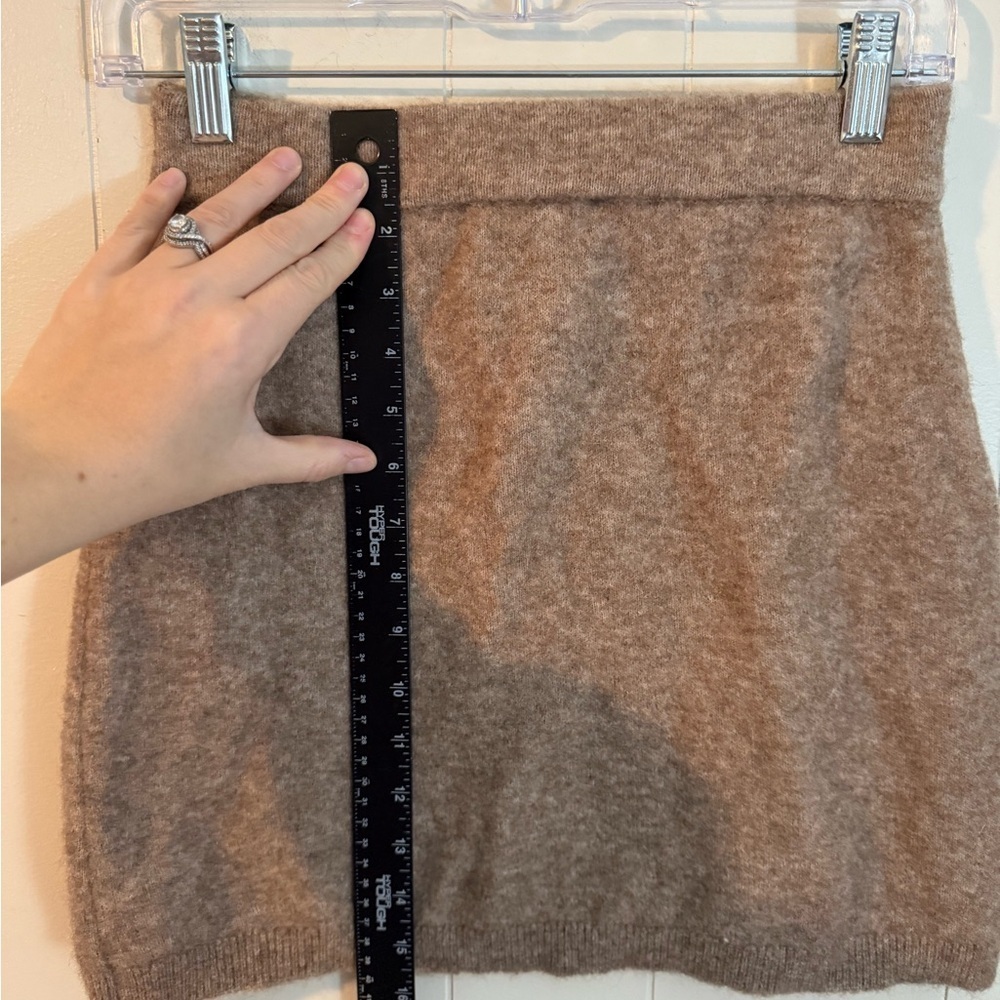NWT Zara Oatmeal Wool Knit Sweater Skirt S Scandi Neutral Capsule Bodycon - Picture 10 of 10